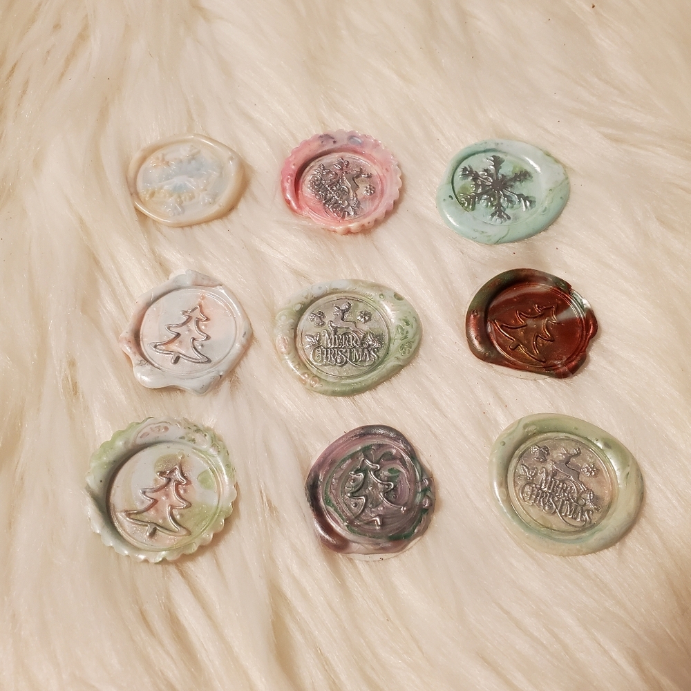 Handmade Assorted Christmas Wax Seals